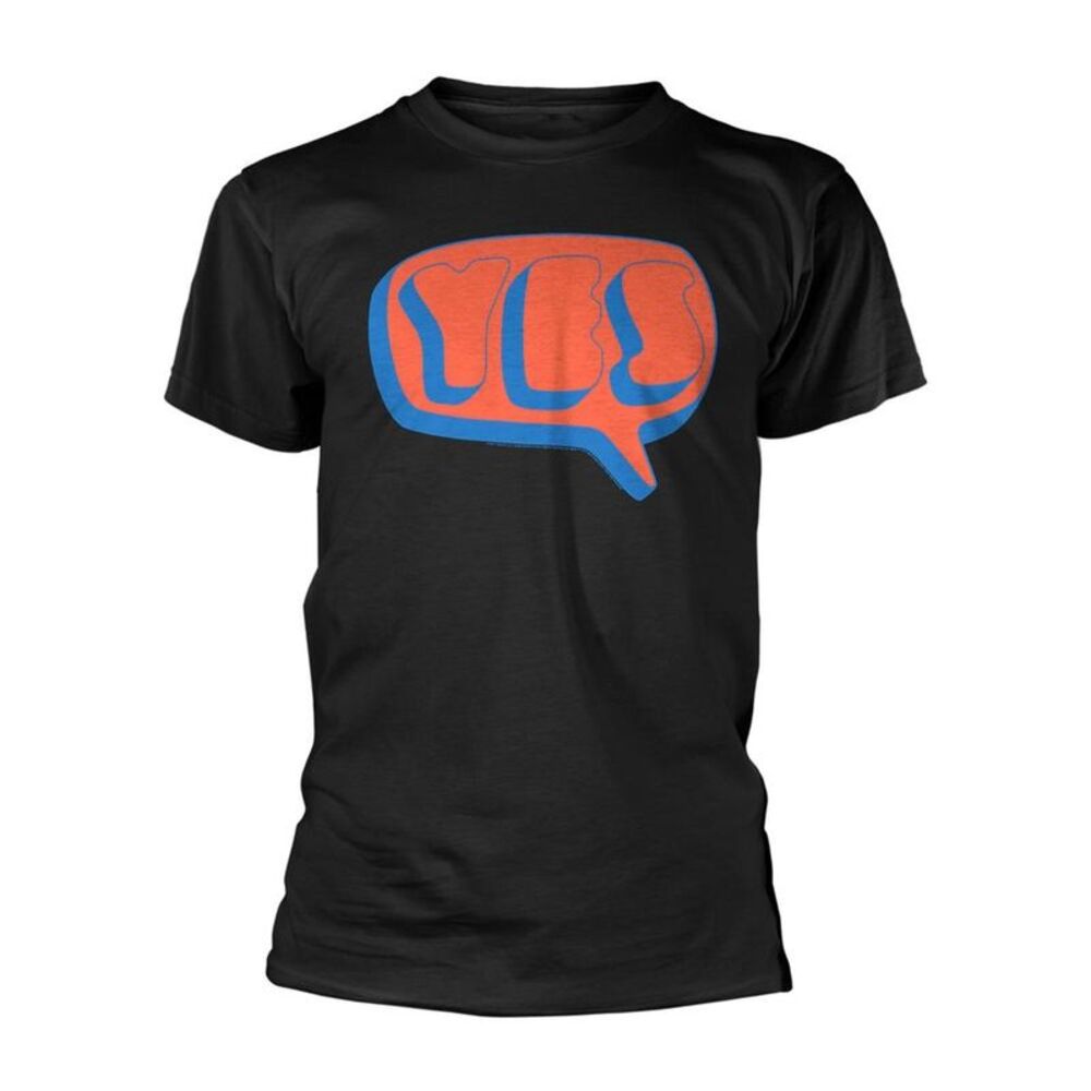 Yes Unisex Adult Speech Bubble Logo T-Shirt / Black
